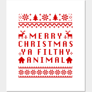 Merry Christmas Ya Filthy Animal Posters and Art